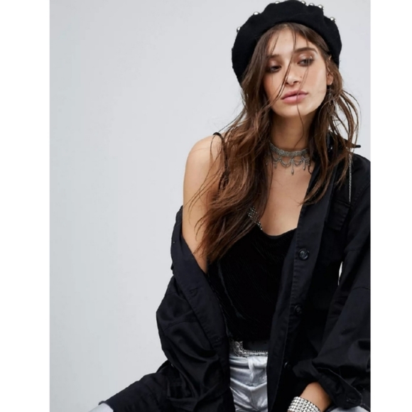 ASOS Accessories - Sacred Hawk Beret With All Over Studs